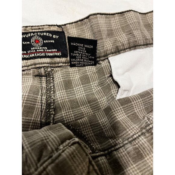 Men’s American Eagle Plaid Cotton Shorts Size 38 Classic Fit - Picture 4 of 5
